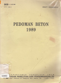 Image of Pedoman Beton 1989