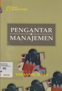 Image of Pengantar Manajemen (yahya)