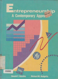 Image of Entrepreneurship a Contemporary approach