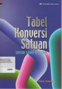 Image of Tabel Konversi Satuan untuk Sains & Teknik