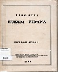 Image of Azas-Azas Hukum Pidana