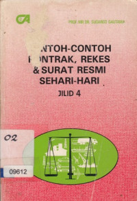 Image of Contoh-contoh Kontrak, Rekes & Surat Resmi sehari-hari jilid 4