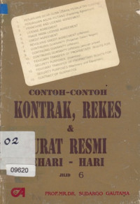 Image of Contoh-contoh Kontrak, Rekes & Surat Resmi sehari-hari jilid 6