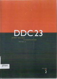 Image of DDC23 Decimal Classification Edition 23 Volume2