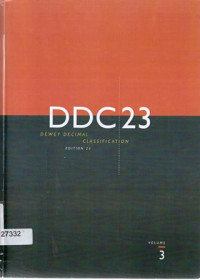 Image of DDC23 Decimal Classification Edition 23 Volume3