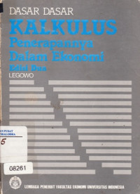 Image of Dasar-dasar kalkulus penerapannya dalam ekonomi