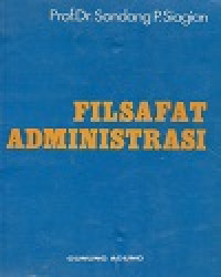 Image of Filsafat Administrasi