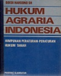 Image of Hukum Agraria Indonesia