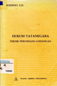Image of Hukum Tatanegara Teknik Perundang-Undangan