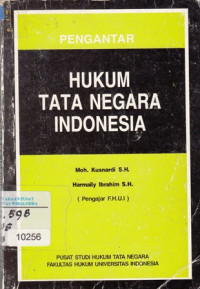 Image of Hukum tatanegara indoesia