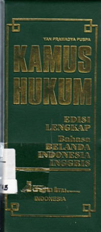Image of Kamus Hukum Edisi Lengkap Bahasa Belanda,Indonesia,Inggris