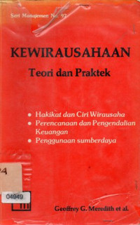 Image of Kewirausahaan Teori Dan Praktek