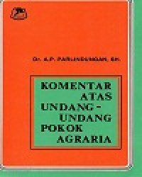 Image of Komentar Atas Undang-Undang Pokok Agraria