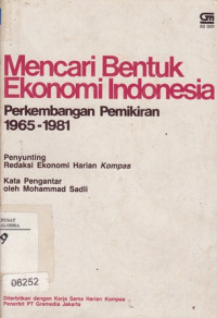 Image of Mencari bentuk ekonomi Indonesia