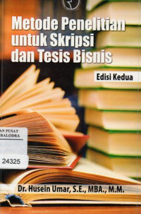 Image of Metode penelitian untuik skripsi dan tesis bisnis