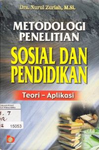 Image of Metodologi penelitian sosial dan pendidikan