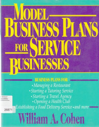 Image of Model business plans for service businesses