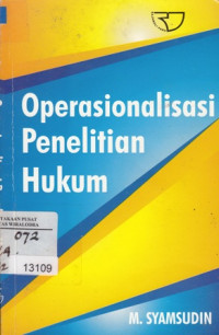 Image of Operasionalisasi Penelitian Hukum
