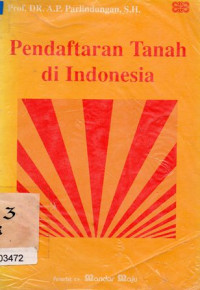 Image of Pendaftaran Tanah Di Indonesia