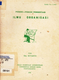 Image of Pokok-Pokok Pengertian Ilmu Organisasi