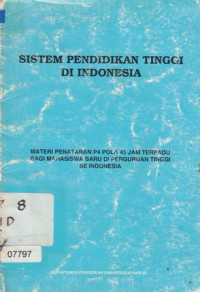 Image of Sistem pendidikan tinggi di Indonesia
