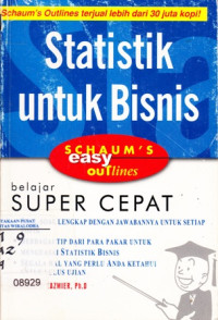 Image of Statistik untuk bisnis, belajar super cepat