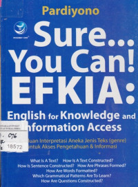 Image of Sure ... You Can! EFKIA : English for knowledge and Information Access