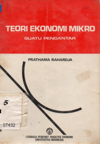 Image of Teori Ekonomi Mikro Suatu Pengantar
