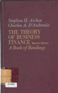 Image of The Theory Of Business Finance