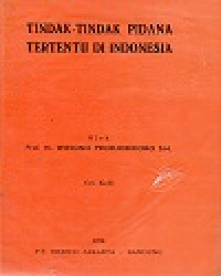 Image of Tindak-Tindak Pidana Tertentu Di Indonesia