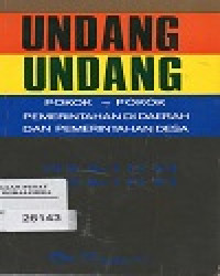 Image of UNDANG UNDANG POKOK - POKOK PEMERINTAHAN DI DAERAH DAN PEMERINTAHAN DESA