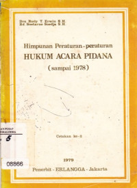 Image of Himpunan Peraturan-Peraturan Hukum Acara Pidana (sampai 1978)