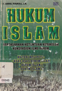 Image of Hukum Islam berdasarkan ketentuan kurikulum konsorsium ilmu hukum