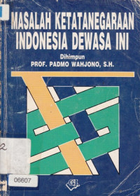 Image of Masalah Ketatanegaraan Indonesia Dewasa Ini