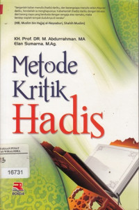 Image of Metode Kritik Hadis