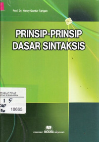 Image of Prinsip-Prinsip Dasar Sintaksis