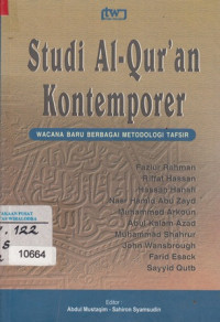 Image of Studi Al-Qur'an Kontemporer Wacana Baru Berbagai Metodologi Tafsir