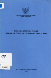 Image of Undang-Undang Dasar Republik Indonesia Tahun 1945